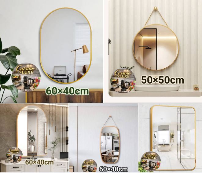 miroir dore